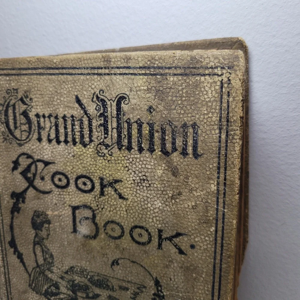Grand Union 1902 Antique Cook Book Compton Hardcover‎ Vintage Recipes Fair